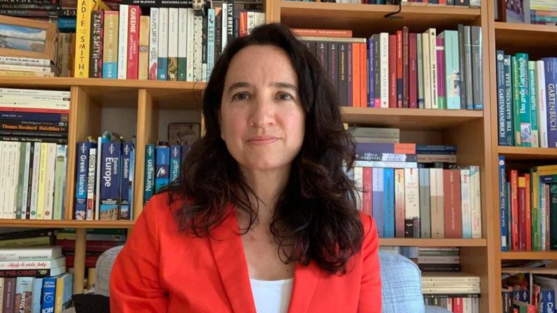 Anita Thaler während der Präsentation